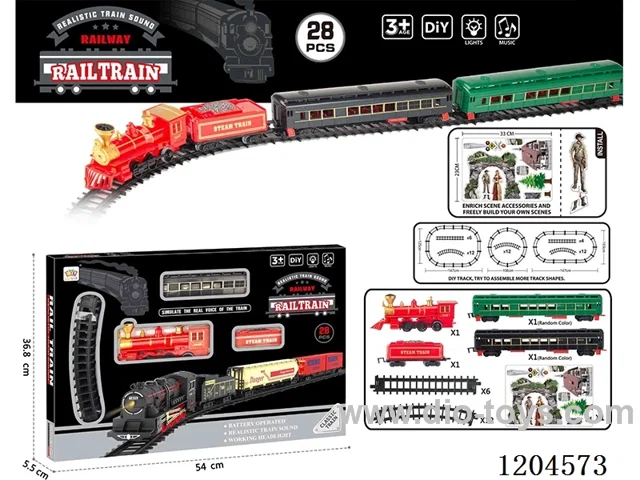 Electric light Music track train (including electricity) Lithium battery with USB cable