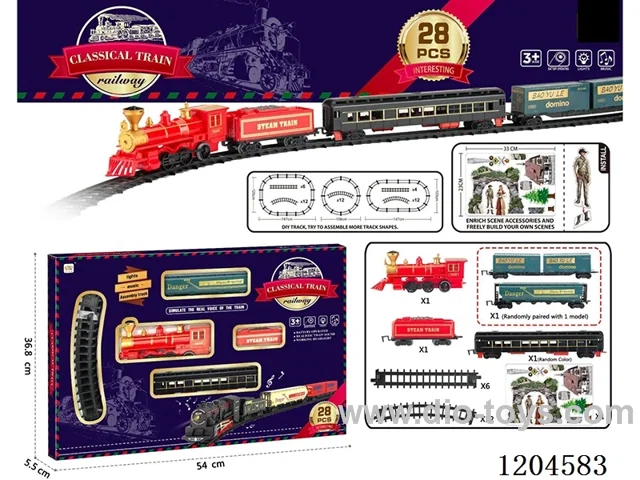 Electric light Music Track Train (battery not included)