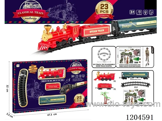 Electric light Music Track Train (battery not included)
