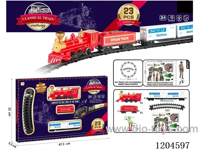 Electric light Music Track Train (battery not included)