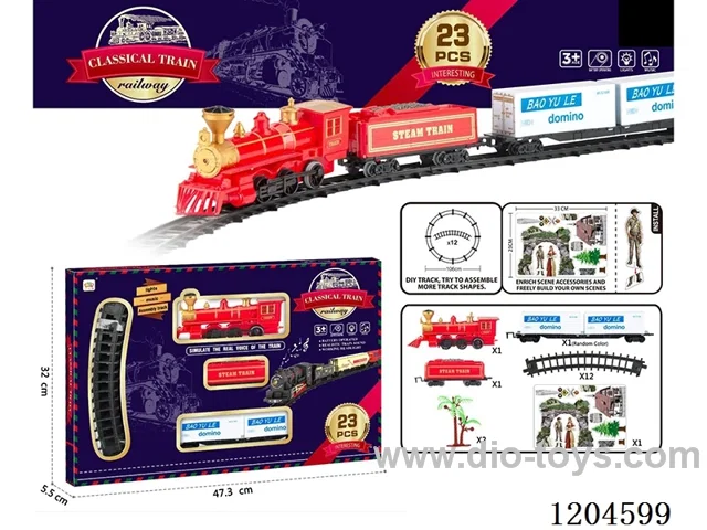 Electric light Music track train (including electricity) Lithium battery with USB cable