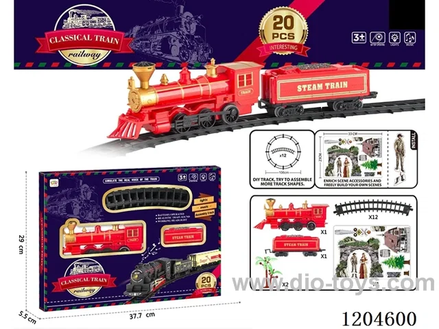 Electric light Music Track Train (battery not included)