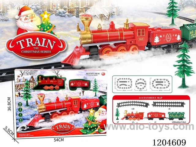 Christmas electric Lights Music Track Train (battery not included)
