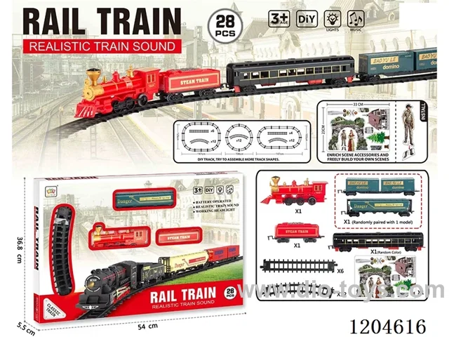 (GCC) Electric Light Music Track Train (battery not included)