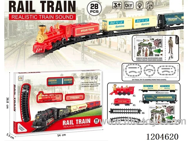 (GCC) Electric Light Music Track Train (battery not included)