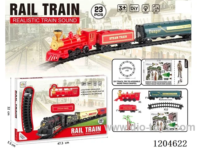 (GCC) Electric Light Music Track Train (battery not included)