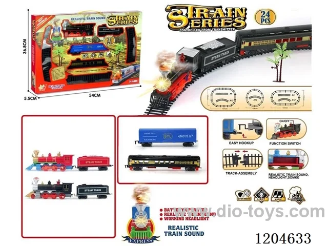(GCC) Electric light music track train (included battery) Lithium battery with USB cable