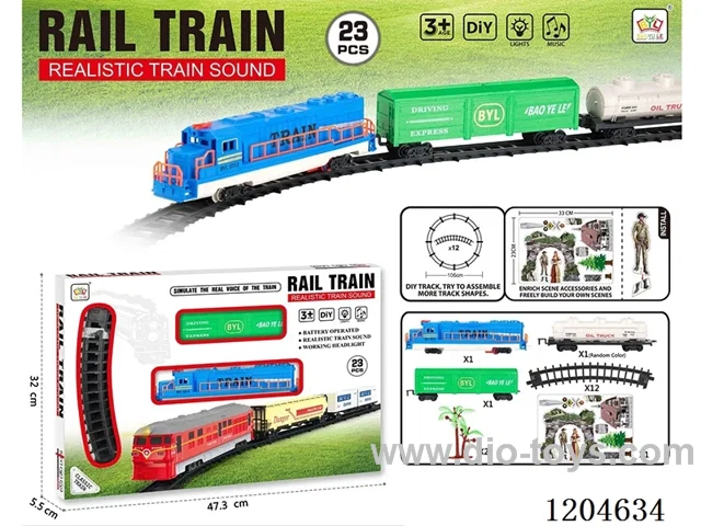 Electric light Music Track Train (battery not included)