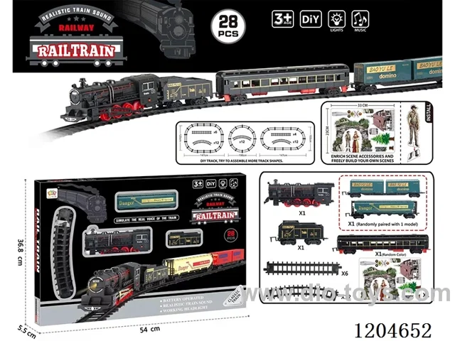 (GCC) Electric Light Music Track Train (battery not included)