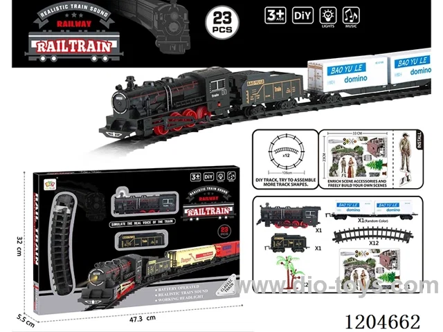 (GCC) Electric Light Music Track Train (battery not included)