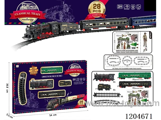 Electric light Music Track Train (battery not included)