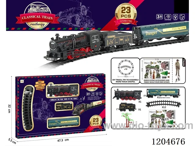 Electric light Music Track Train (battery not included)