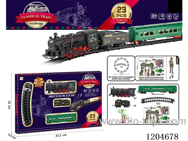 Electric light Music Track Train (battery not included)