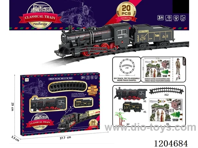 Electric light Music Track Train (battery not included)