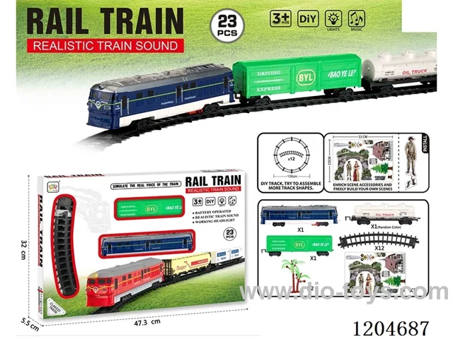 Electric light Music Track Train (battery not included)