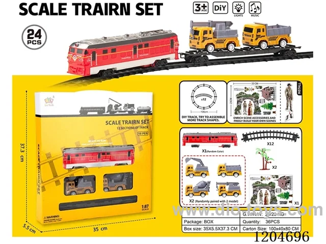 Electric light Music track engineering train (including electricity) Lithium battery with USB cable