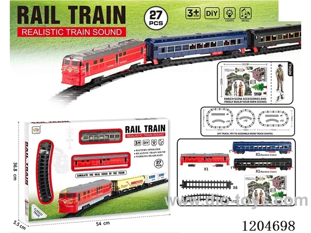(GCC) Electric Light Music Track Train (battery not included)