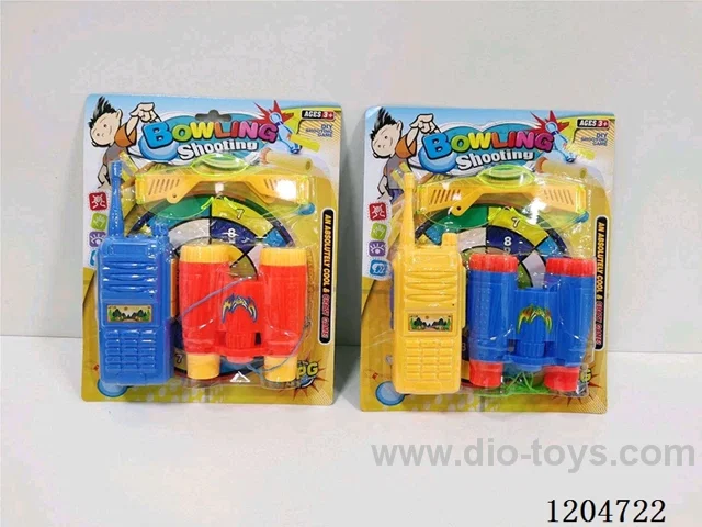 Binoculars, walkie-talkies, glasses