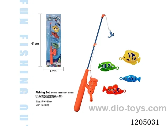 Fishing set (4 double-sided fish)