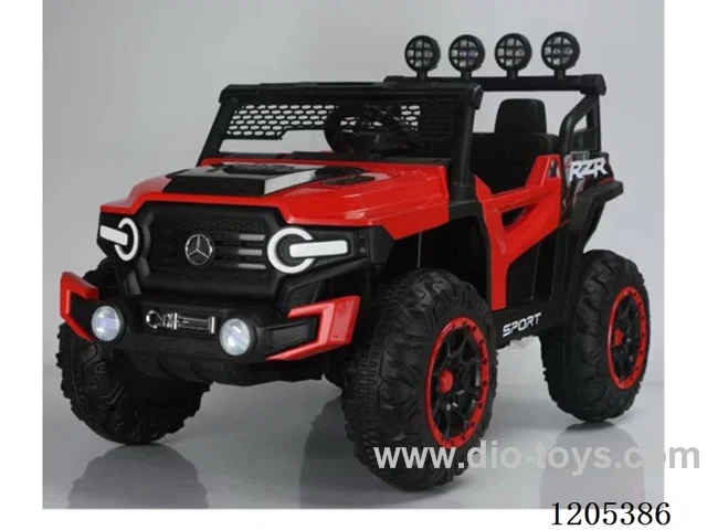 Children's electric car/Instrument panel simulation car interior, LED dazzling lights, subwoofer, Bluetooth multifunctional music player (early Tang Dynasty popular music), USB socket, MP3 socket, intelligent slow start, four-wheel shock absorption, high and low fence quick installation, one-on-one