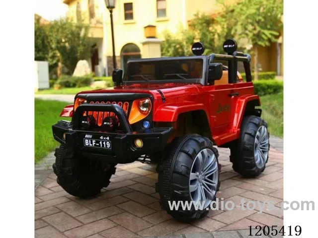 Children's electric car/Battery: 12V7 AH * 1. Four wheel drive power. Double door. 360 degree high fence, one click start, 2.4G one-on-one Bluetooth remote control, early education function, Tang poetry, stories, children's songs, English, LED simulated front headlights, USB port, four-wheel suspens