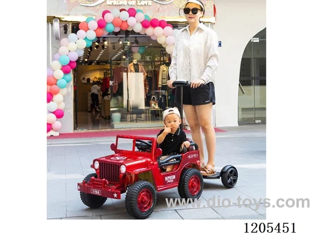 Children's electric car/The parent-child car highly simulates the Jeep Wrangler. 12 pairs of four-wheel drive, with remote control and swing