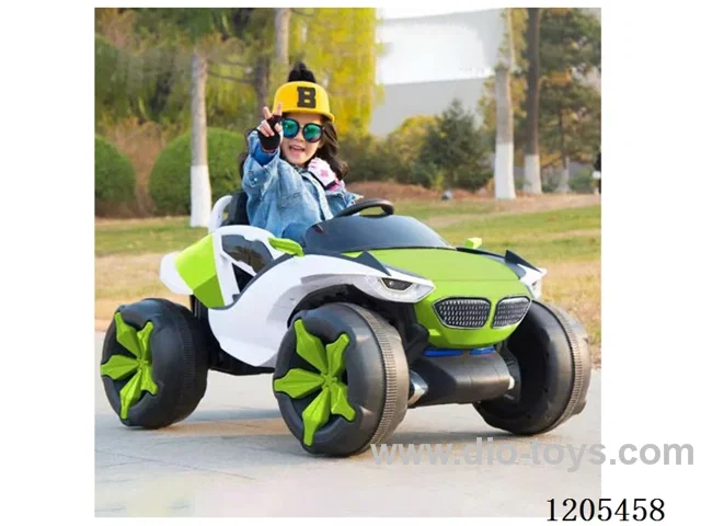 Children's electric car/Enlarged wheels, swinging, early education music, USB, MP3, 2.4G one-on-one remote control, enlarged seats, portable lever, etc., 12v7A large battery, motor dual drive four-wheel drive optional
