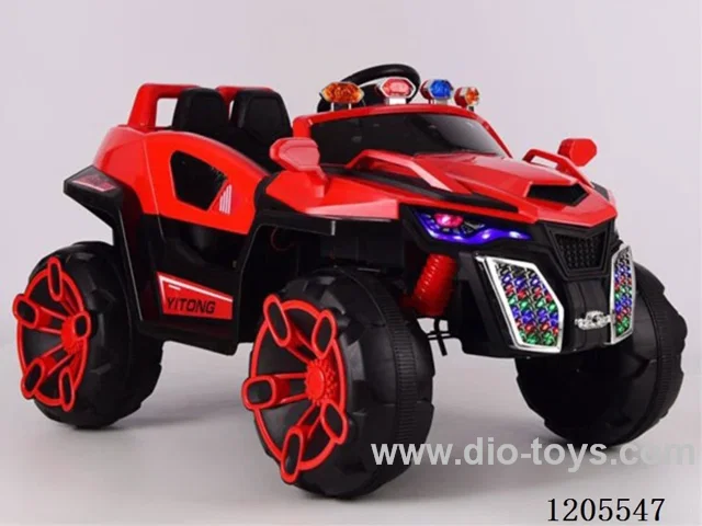 Children's electric car/LED display, four-wheel drive 380 motor, with swing, 12v7 large battery, double door, one button start, multi-function remote control, colorful light, electricity display, early education function, English story, more seats, more wheels, convenient handle