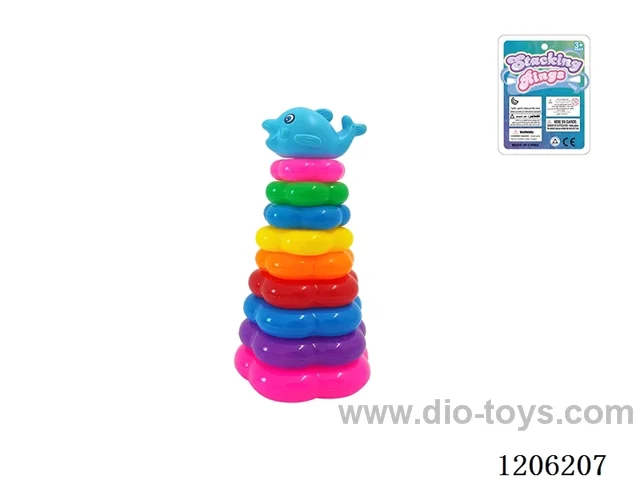 9-Layer Flower Rainbow Rings(Dolphin)