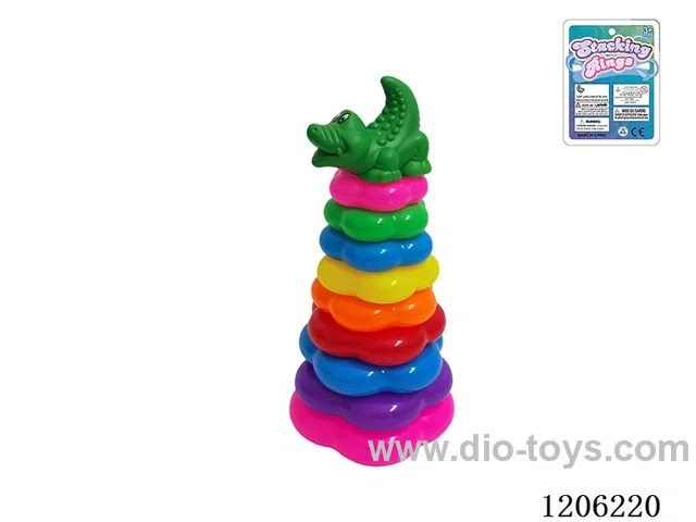9-Layer Flower Rainbow Rings(Crocodile)