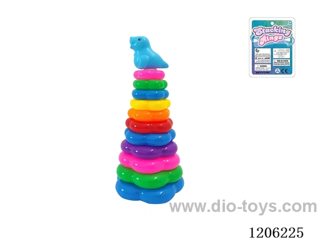 11-Layer Flower Rainbow Rings(Sea Lion)