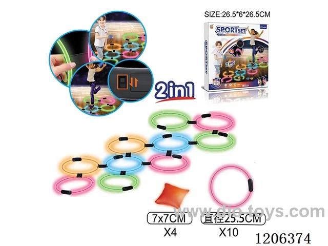 Lighted Hopscotch + Lighted Sandbag 2 in 1