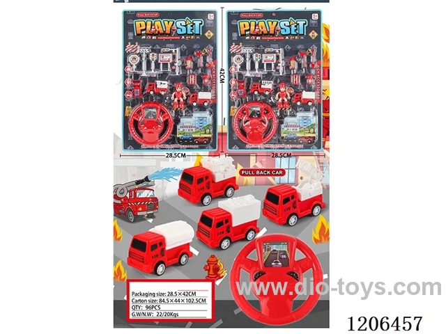 pull back Fire Rescue Vehicle