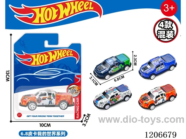 My world pull-back metal car