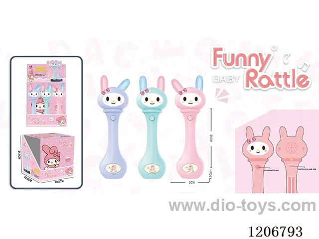 Rattle Stick - 3-color mix (9 PCS/box)