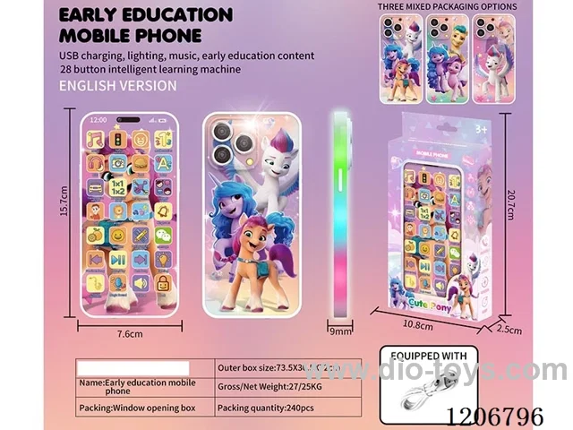 Early education mobile phone 28 buttons intelligent learning machine -3 mixed