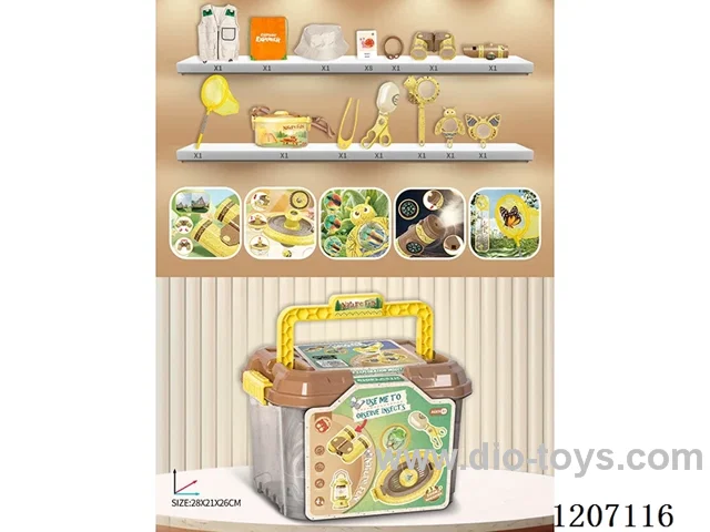 Science and Education Set for Exploring and Catching Insects with Wheat Straw (14-piece set)