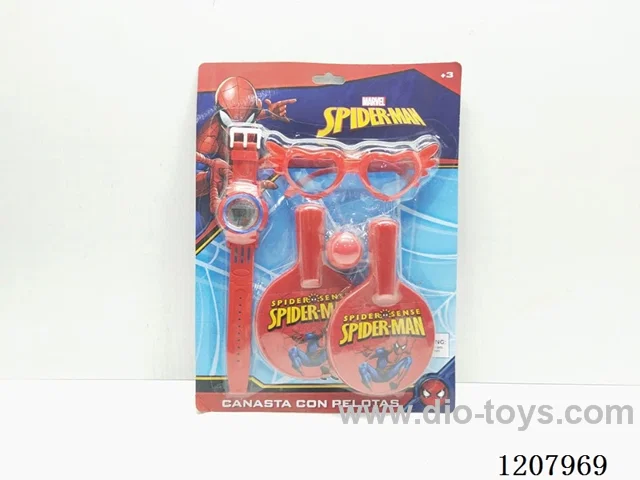 Spider-Man watches table tennis