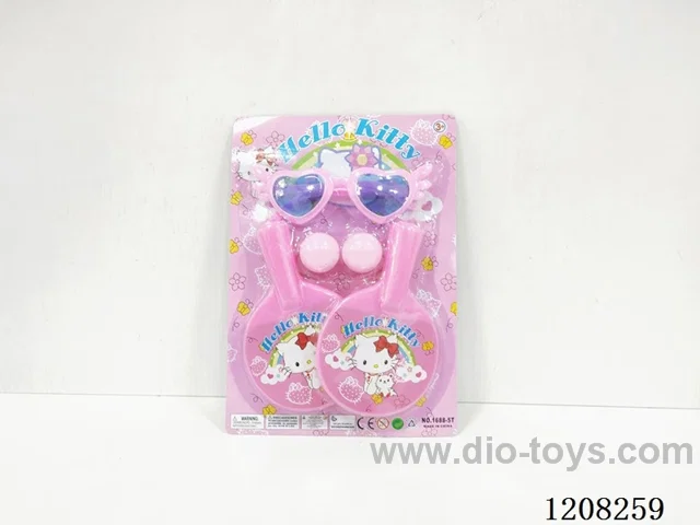 KT cat table tennis racket plus glasses