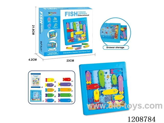 The fish ran into the maze.