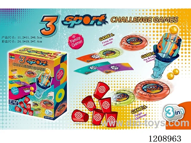Frisbee three-in-one game