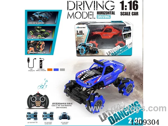 2.4G 1：16 rc stunt car included battery