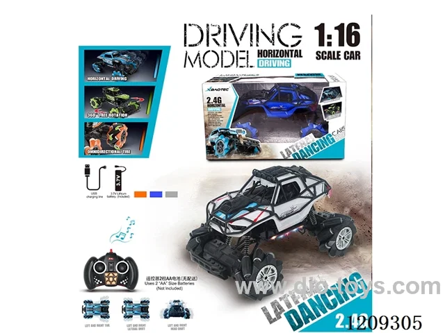 2.4G 1：16 rc stunt car included battery