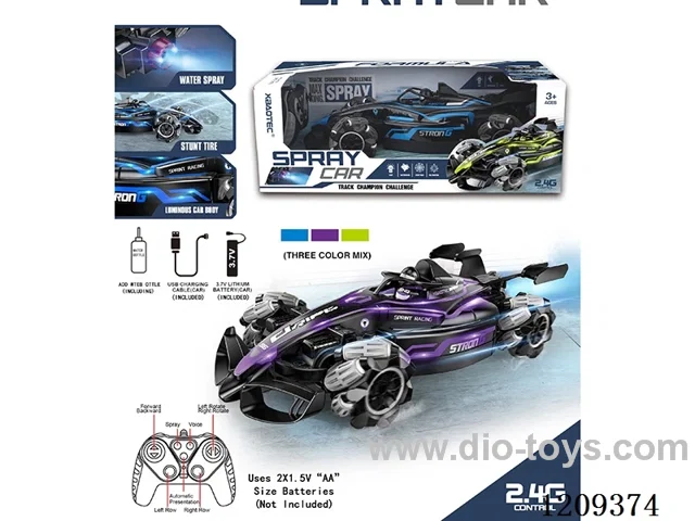 2.4G 1:14 rc stunt car W L/M/spray included battery
