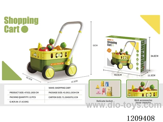 15PCS shopping cart - Green