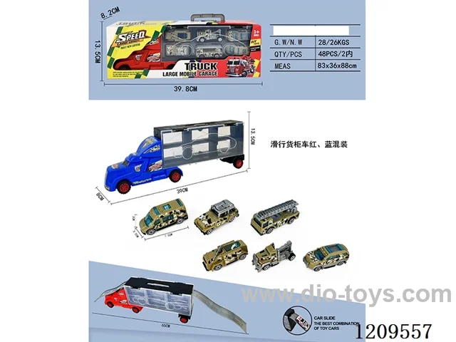 Free wheel container truck with 6PCS free wheel AB military vehicle