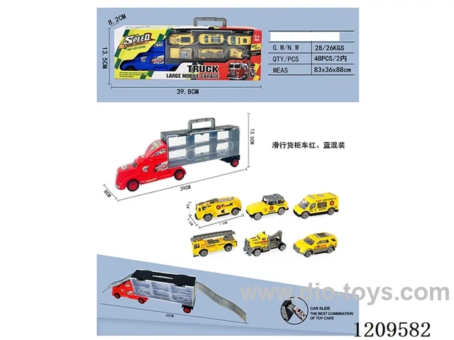 Free wheel container truck with 6PCS free wheel AB engineering truck