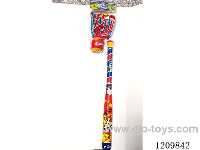 64CM leather baseball bat with gloves+ball