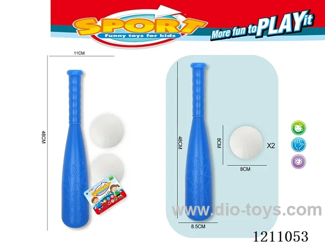 Baseball set (48CM stick *2 ball 8CM)