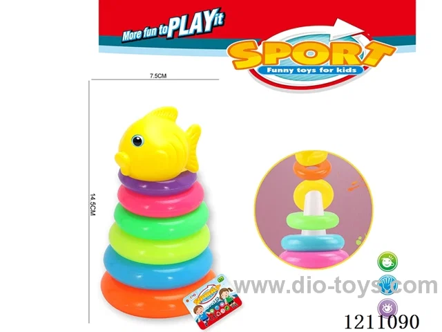 Small 6-layer ring fish set